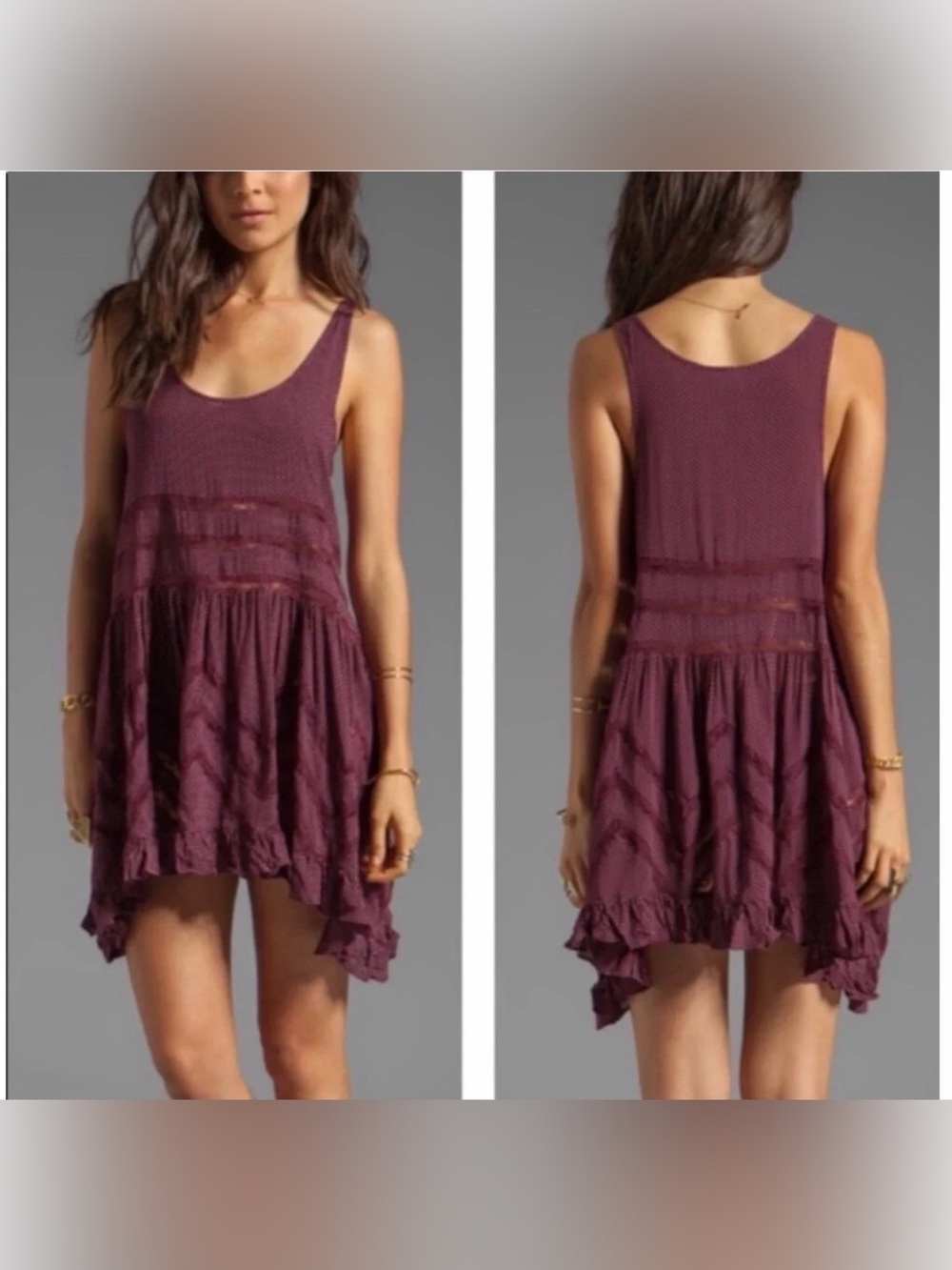 NWOT Free People Voile Trapeze Slip Dress